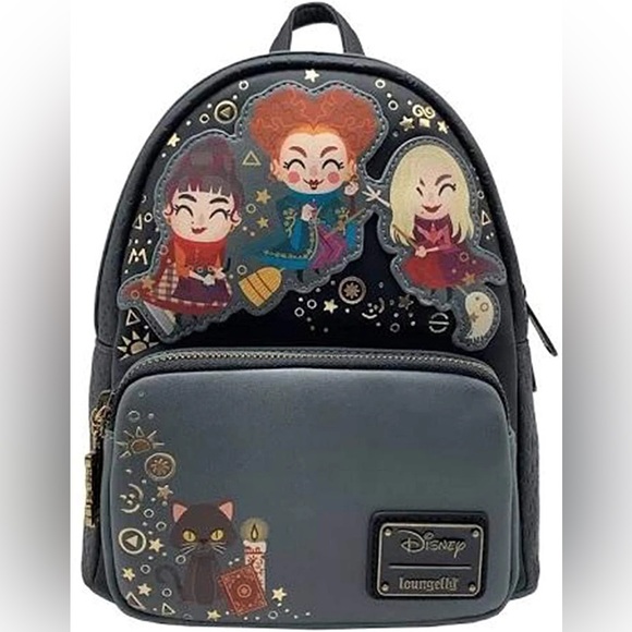 🆕 Loungefly x Disney Hocus Pocus Vegan Faux Leather Mini Backpack